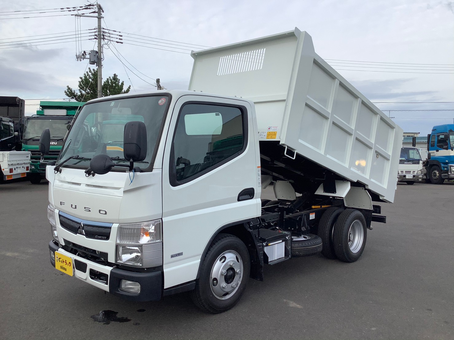 三菱ふそうキャンター 令和2年式 2pg Fba60 ダンプ 3477 中古トラック販売 シマ商会のグットラックshima
